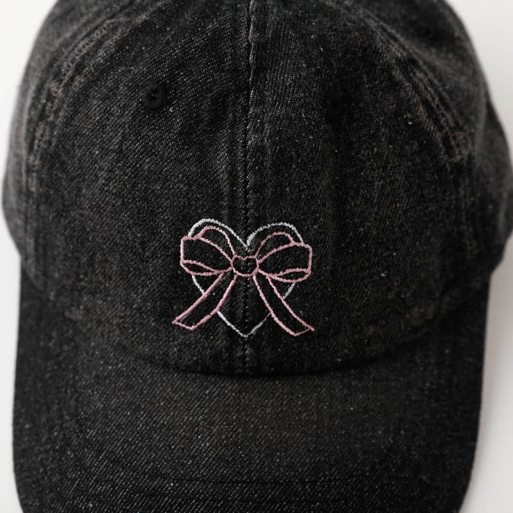 ハートリボン刺繍デニムキャップ | URBAN CHERRY | 詳細画像12