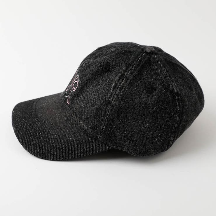 ハートリボン刺繍デニムキャップ[品番：VINK0002755]｜URBAN