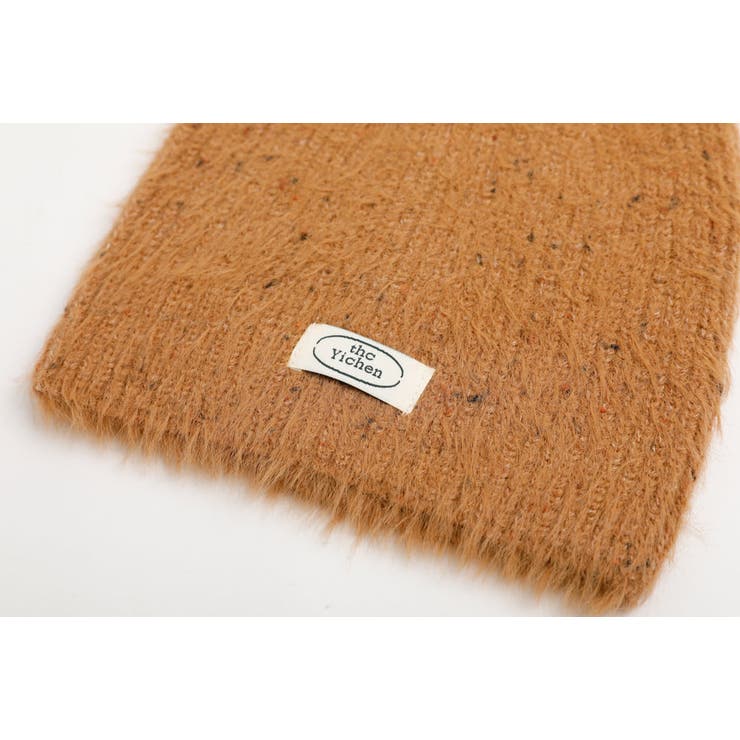 正規・Acne Studios Pancy N Faceニット帽 新品タグ付✨ フロントタグデザインシャギー猫耳ニット帽[品番：VINK0003241