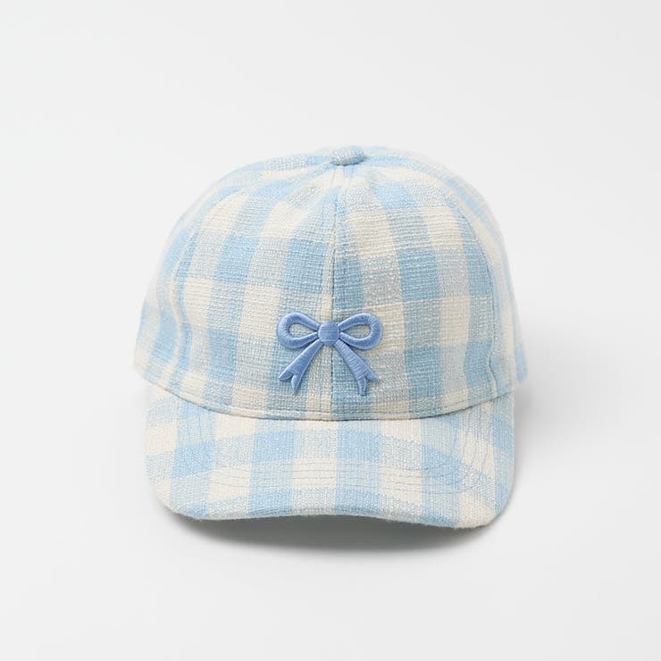 ギンガムチェックリボン刺繍キャップ[品番：VINK0003620]｜URBAN