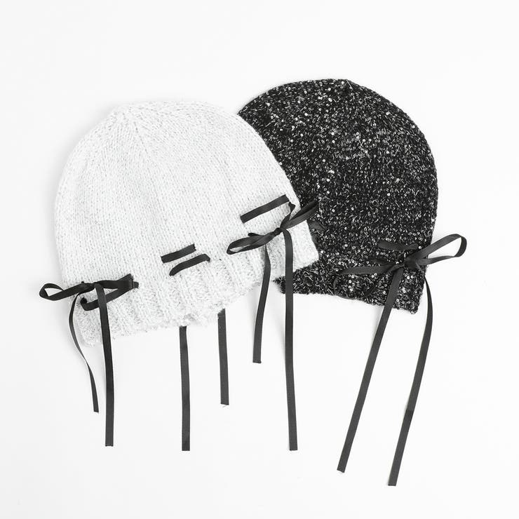 リボンデザインラメビーニー | URBAN CHERRY | 詳細画像2