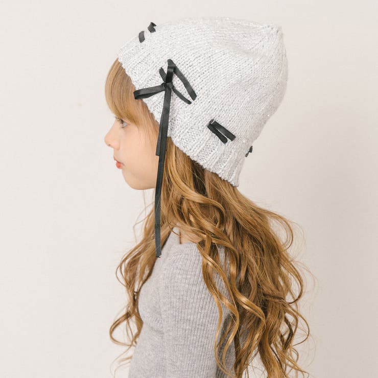 リボンデザインラメビーニー | URBAN CHERRY | 詳細画像4