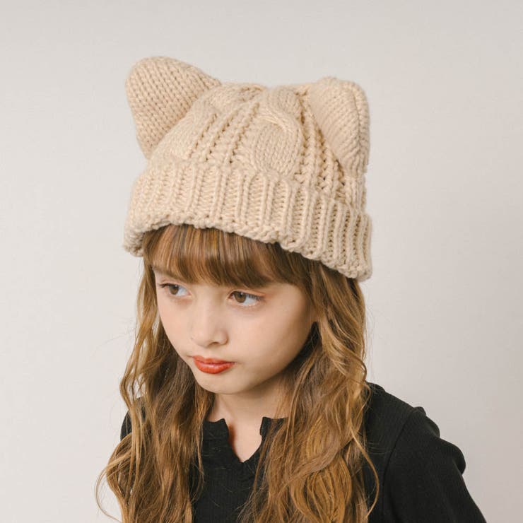 猫耳ニット帽[品番：VINK0003842]｜URBAN CHERRY（アーバンチェリー