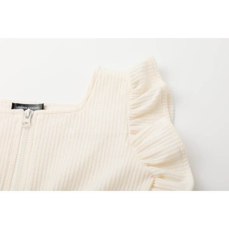 【さらっと触感】ワッフルショルダーフリルショートオールインワン | URBAN CHERRY | 詳細画像20 