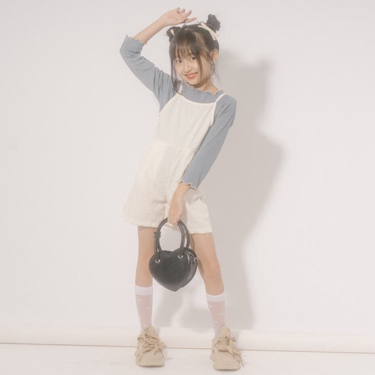 【リボンふくれジャガード】バックシャーリングオールインワン | URBAN CHERRY | 詳細画像12 