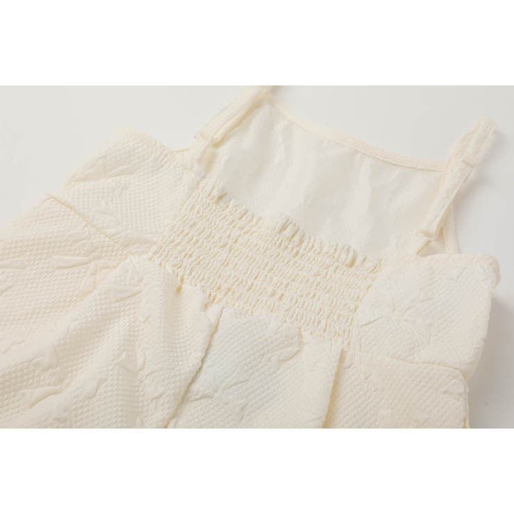 【リボンふくれジャガード】バックシャーリングオールインワン | URBAN CHERRY | 詳細画像16 