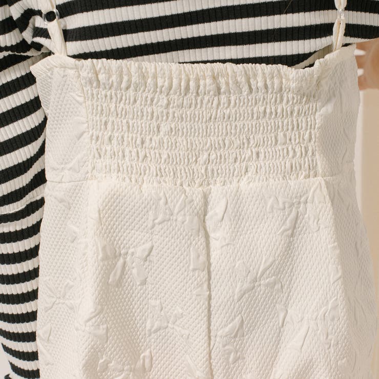 【リボンふくれジャガード】バックシャーリングオールインワン | URBAN CHERRY | 詳細画像17 