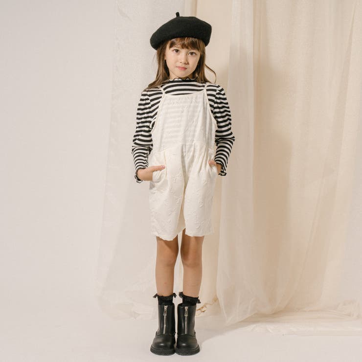 【リボンふくれジャガード】バックシャーリングオールインワン | URBAN CHERRY | 詳細画像3 