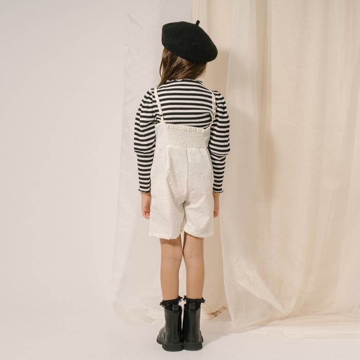 【リボンふくれジャガード】バックシャーリングオールインワン | URBAN CHERRY | 詳細画像6 