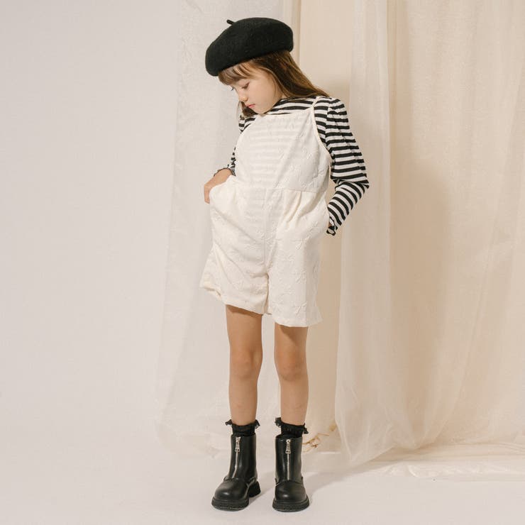 【リボンふくれジャガード】バックシャーリングオールインワン | URBAN CHERRY | 詳細画像7 