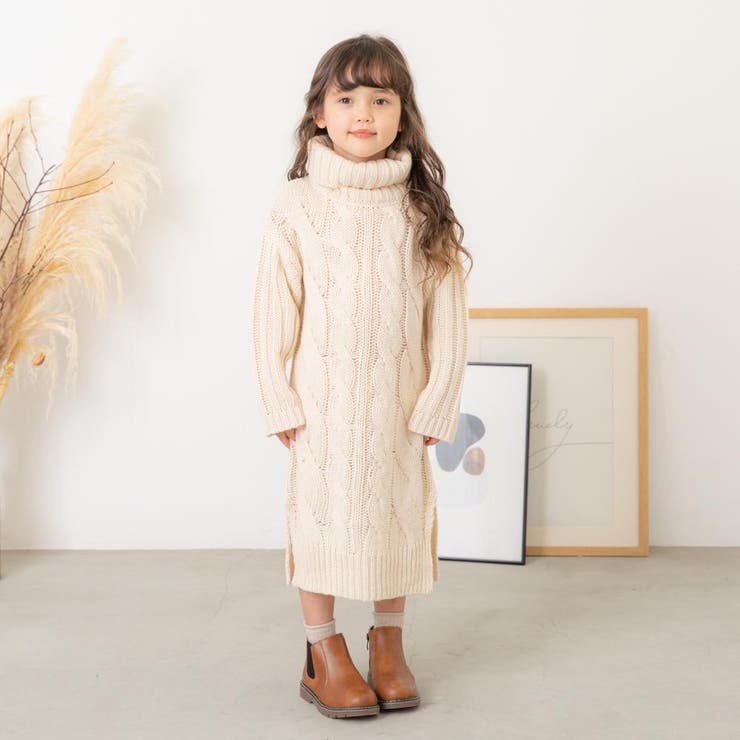 ケーブルニットロングワンピース[品番：VINK0000515]｜URBAN CHERRY