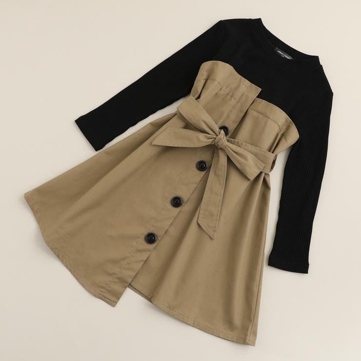 リブカットドッキングトレンチワンピース 品番 Vink Urban Cherry アーバンチェリー のキッズファッション通販 Shoplist ショップリスト