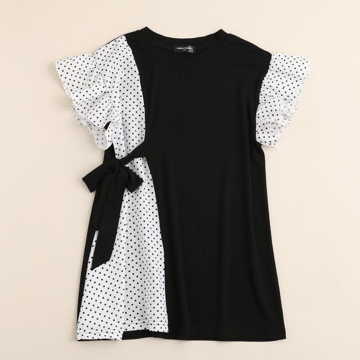 ベビーチェリーパターンワンピース　90サイズ Kids】Baby Cherry Pattern One-Piece