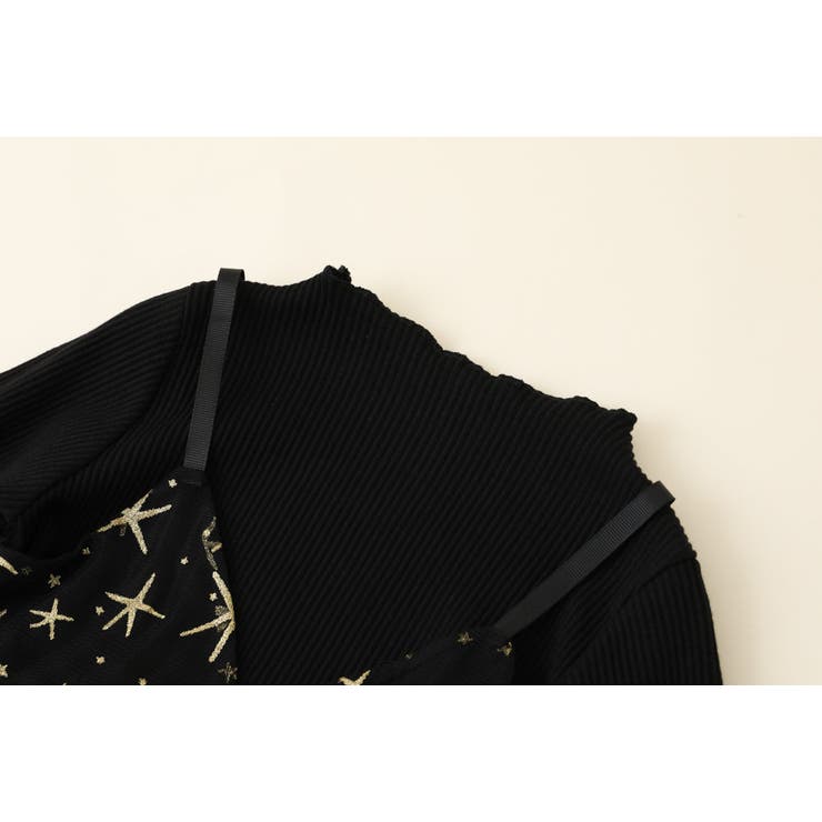 リブレイヤード星柄ワンピース[品番：VINK0001072]｜URBAN CHERRY