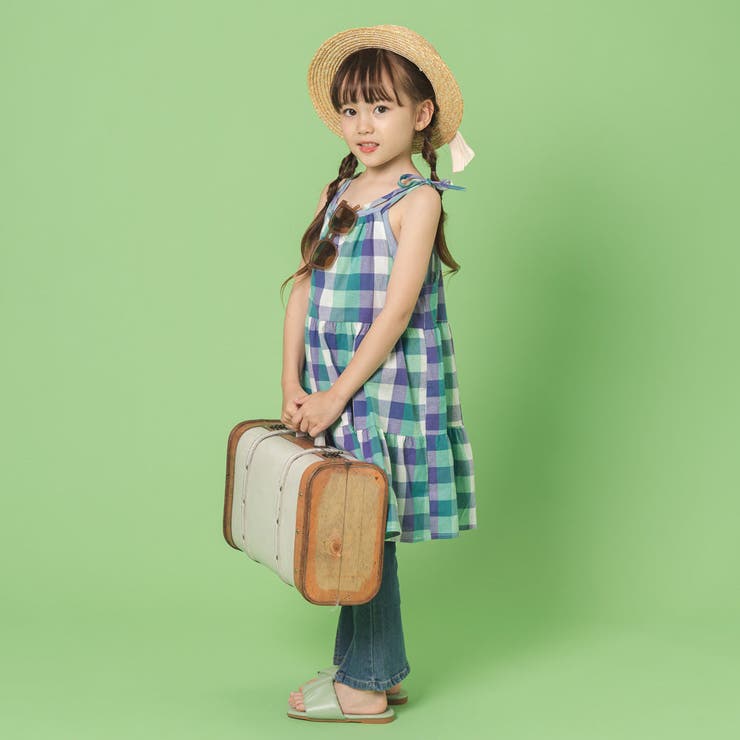 sunsetpark チェック柄ティアードミニワンピース FREAK'S STORE/ティアードチェックミニワンピース｜Daytona Park