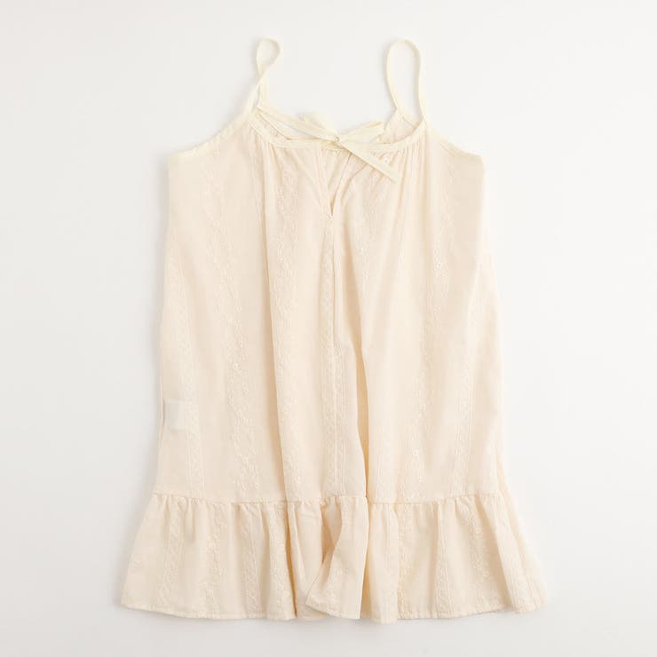 コットンレース切り替えキャミワンピース | URBAN CHERRY | 詳細画像4 