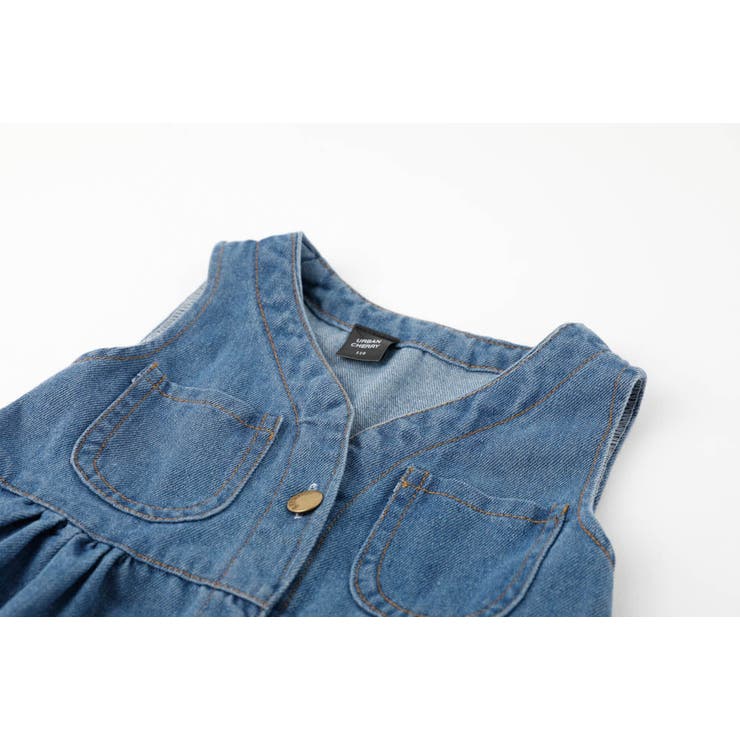 Vネックフロントボタンデニムワンピース | URBAN CHERRY | 詳細画像10 