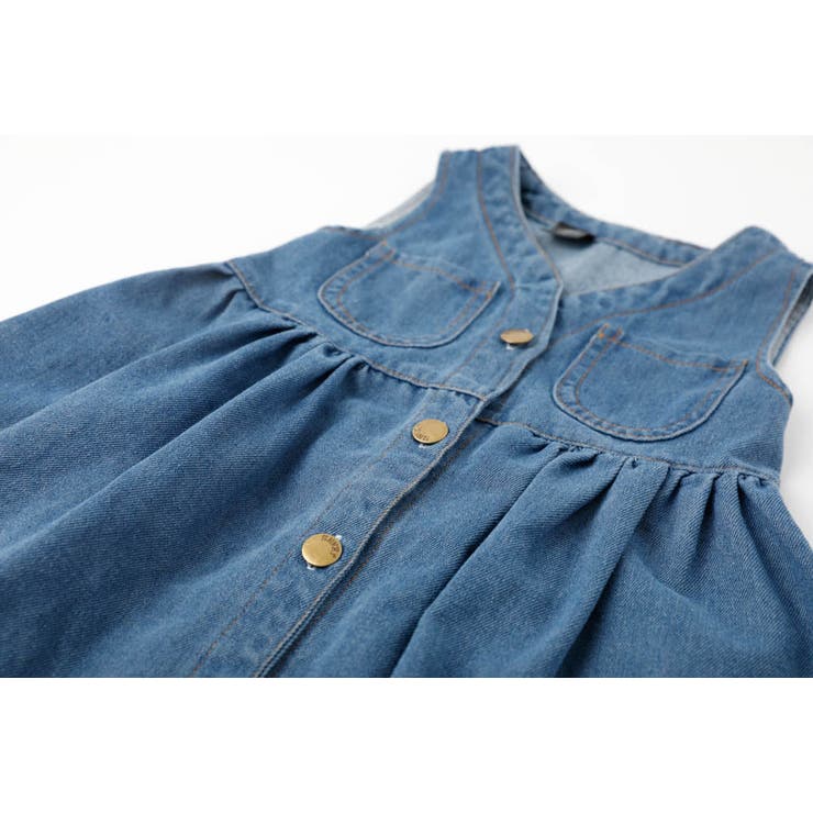 Vネックフロントボタンデニムワンピース | URBAN CHERRY | 詳細画像12 
