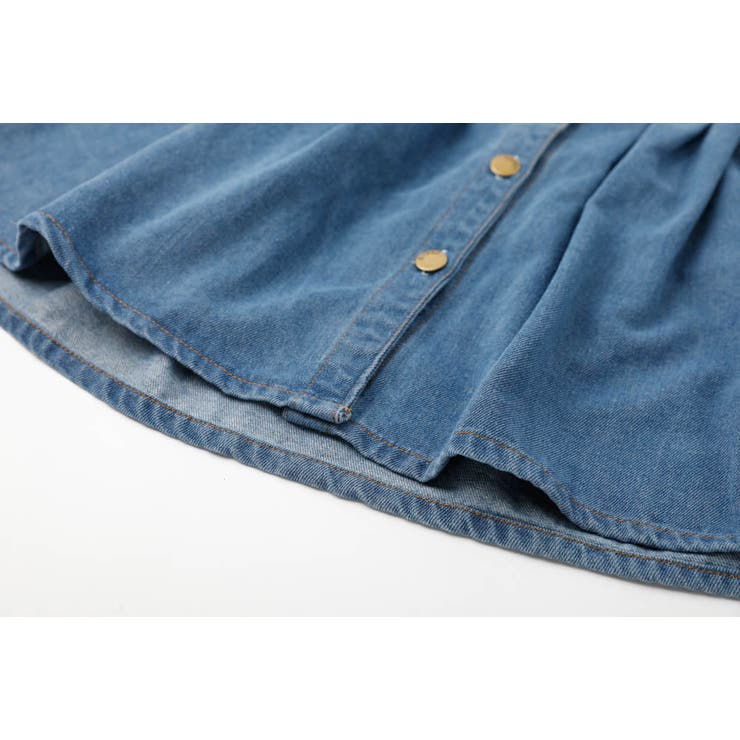 Vネックフロントボタンデニムワンピース | URBAN CHERRY | 詳細画像13 