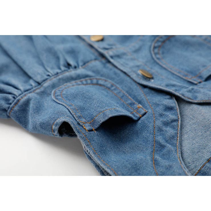 Vネックフロントボタンデニムワンピース | URBAN CHERRY | 詳細画像14 