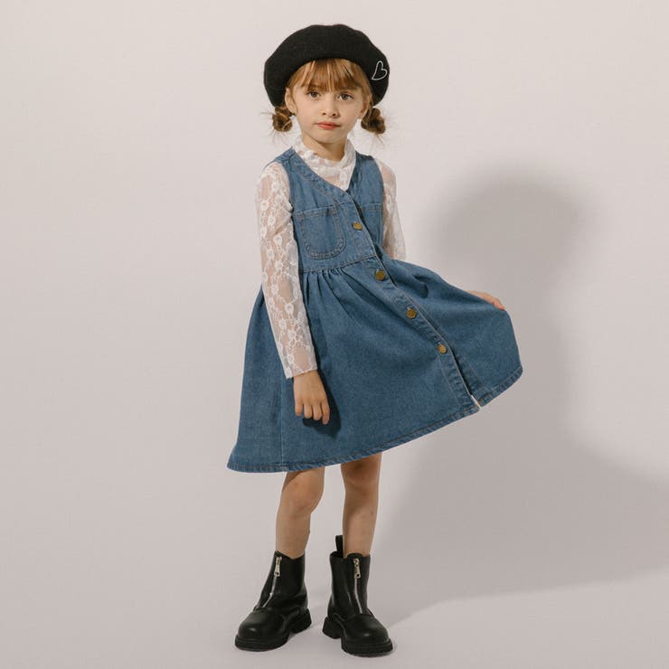 Vネックフロントボタンデニムワンピース | URBAN CHERRY | 詳細画像16 