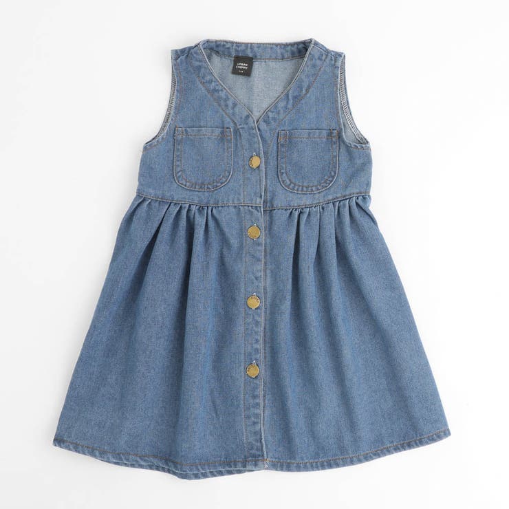 Vネックフロントボタンデニムワンピース | URBAN CHERRY | 詳細画像2 