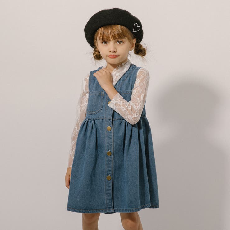 Vネックフロントボタンデニムワンピース | URBAN CHERRY | 詳細画像6 