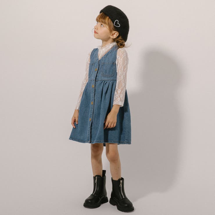 Vネックフロントボタンデニムワンピース | URBAN CHERRY | 詳細画像8 