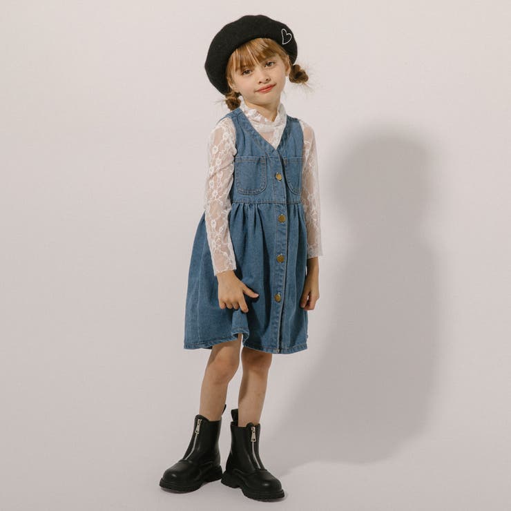 Vネックフロントボタンデニムワンピース | URBAN CHERRY | 詳細画像9 