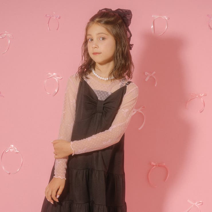 CHIPIE/シピ】リボンデザインティアードキャミワンピース[品番