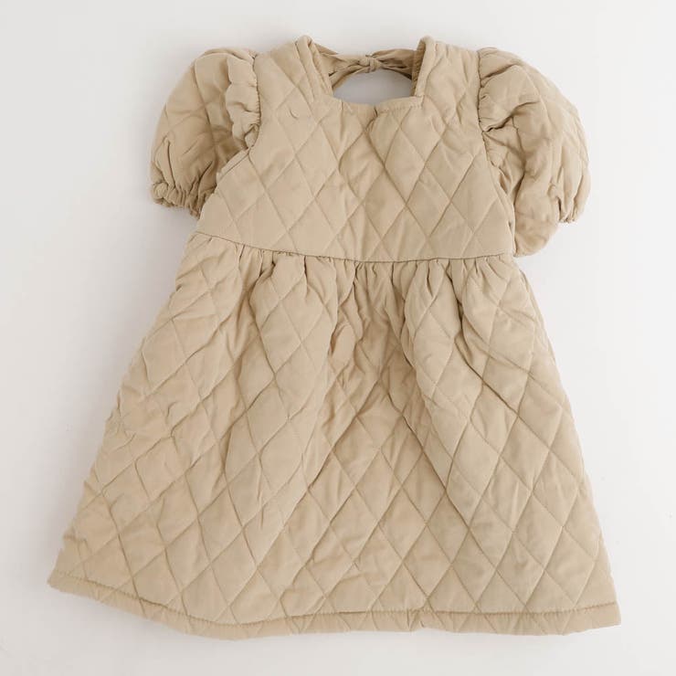 ダイヤキルティングパフスリーブワンピース[品番：VINK0003102]｜URBAN