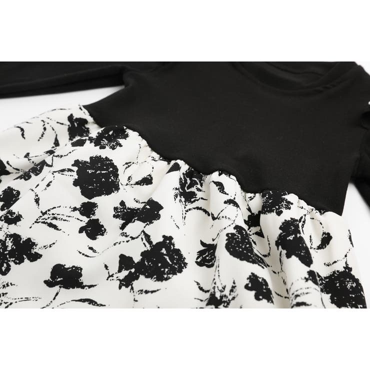 ショルダーパールフリル切り替えフラワーワンピース | URBAN CHERRY | 詳細画像13 