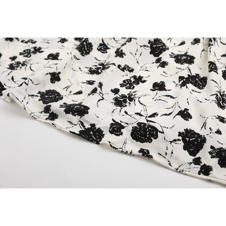 ショルダーパールフリル切り替えフラワーワンピース | URBAN CHERRY | 詳細画像14 