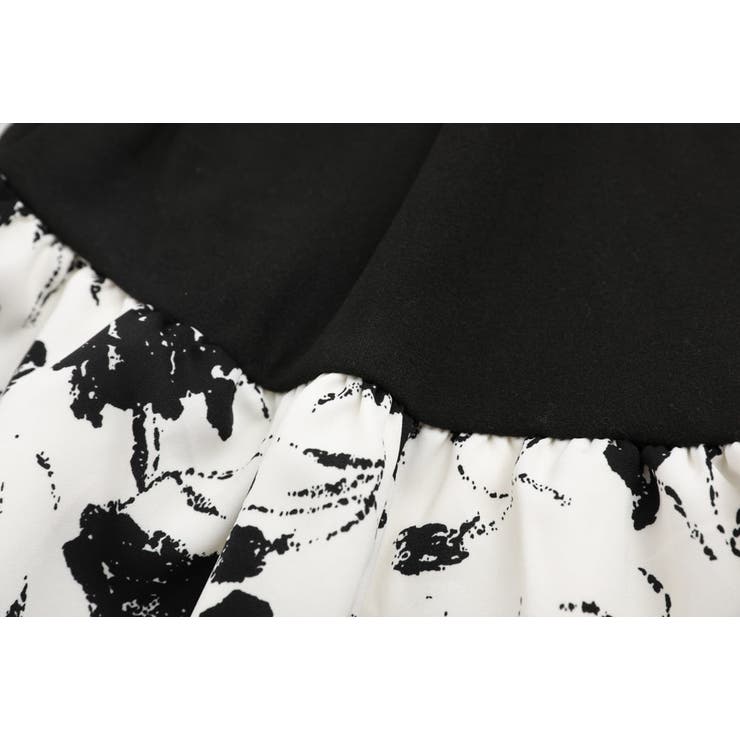 ショルダーパールフリル切り替えフラワーワンピース | URBAN CHERRY | 詳細画像17 