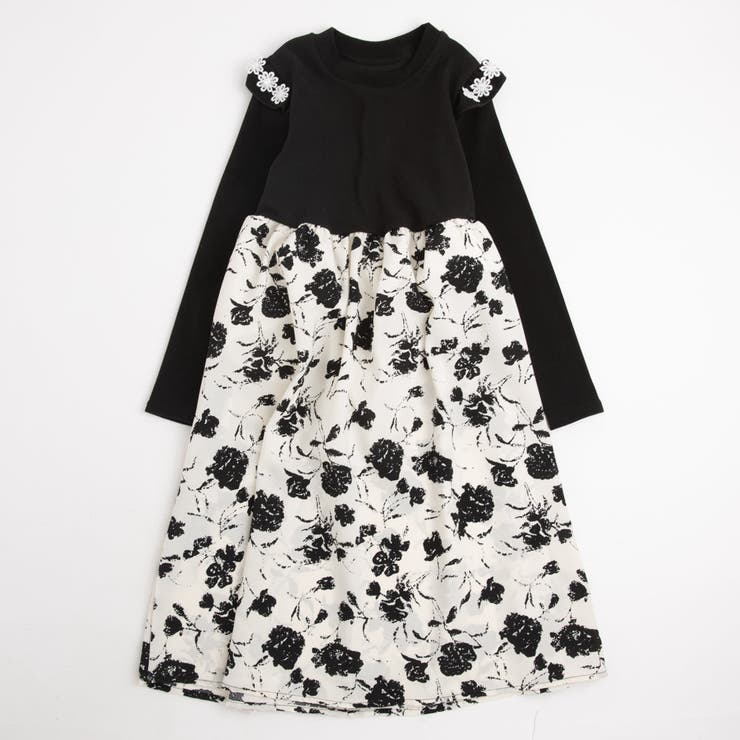 ショルダーパールフリル切り替えフラワーワンピース | URBAN CHERRY | 詳細画像6 