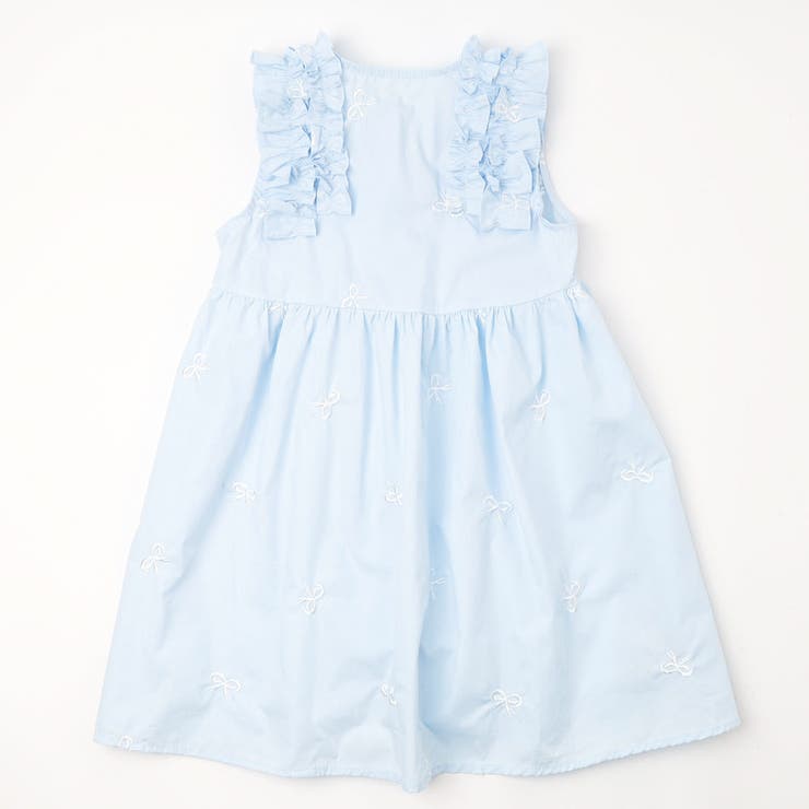 リボン刺繍ノースリーブワンピース[品番：VINK0003721]｜URBAN