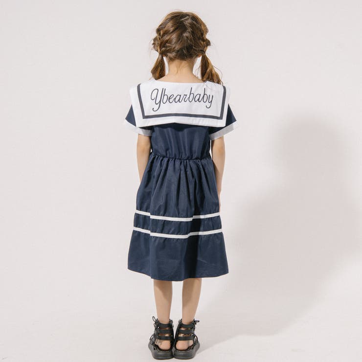セーラーカラーハートデザインワンピース[品番：VINK0003718]｜URBAN