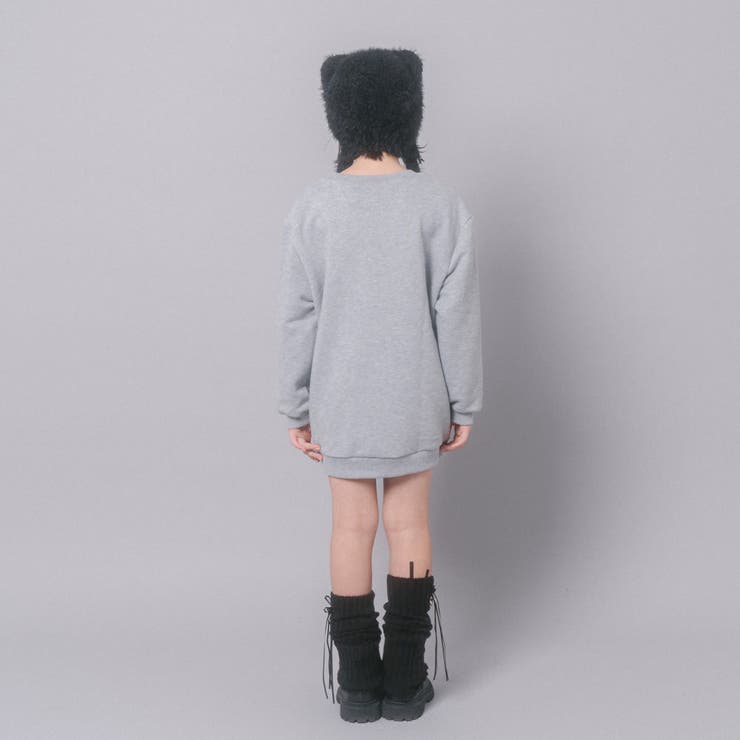 【CHIPIE/シピ】オーバーサイズシアーリボンキャットプリントミニワンピース | URBAN CHERRY | 詳細画像11 