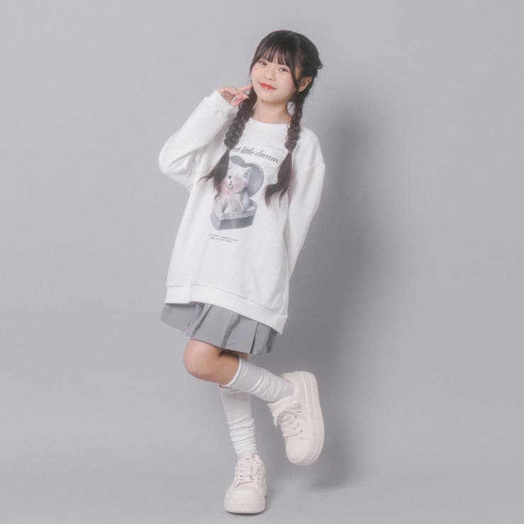 【CHIPIE/シピ】オーバーサイズシアーリボンキャットプリントミニワンピース | URBAN CHERRY | 詳細画像17 