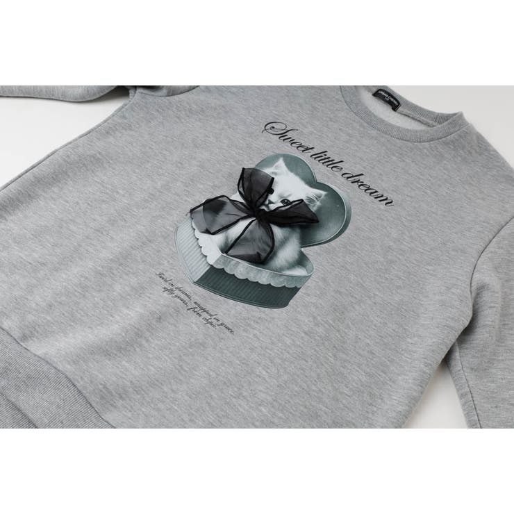 【CHIPIE/シピ】オーバーサイズシアーリボンキャットプリントミニワンピース | URBAN CHERRY | 詳細画像19 