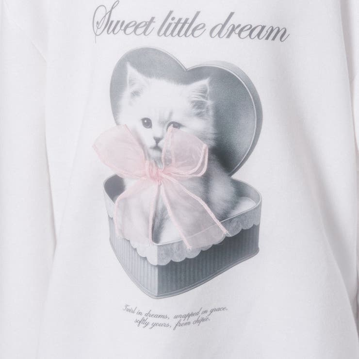 【CHIPIE/シピ】オーバーサイズシアーリボンキャットプリントミニワンピース | URBAN CHERRY | 詳細画像22 