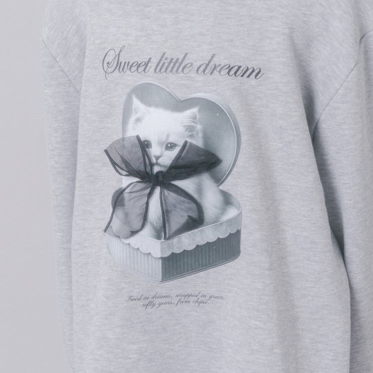 【CHIPIE/シピ】オーバーサイズシアーリボンキャットプリントミニワンピース | URBAN CHERRY | 詳細画像23 