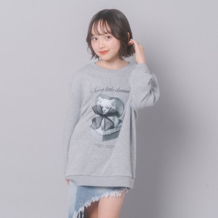 【CHIPIE/シピ】オーバーサイズシアーリボンキャットプリントミニワンピース | URBAN CHERRY | 詳細画像33 