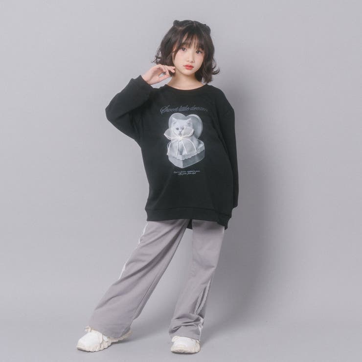 【CHIPIE/シピ】オーバーサイズシアーリボンキャットプリントミニワンピース | URBAN CHERRY | 詳細画像41 