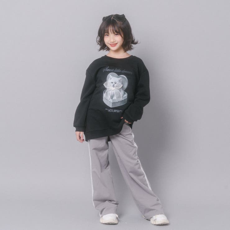 【CHIPIE/シピ】オーバーサイズシアーリボンキャットプリントミニワンピース | URBAN CHERRY | 詳細画像42 