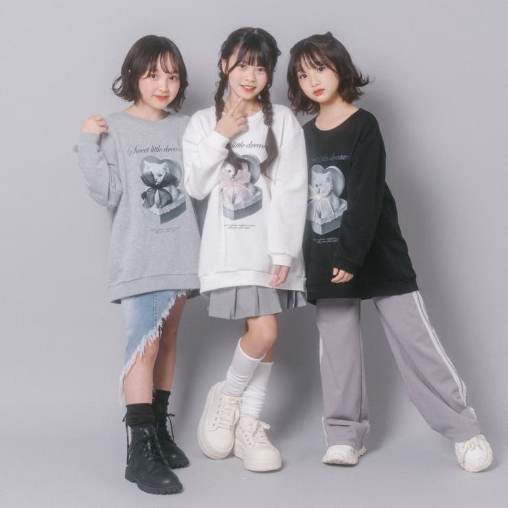 【CHIPIE/シピ】オーバーサイズシアーリボンキャットプリントミニワンピース | URBAN CHERRY | 詳細画像52 