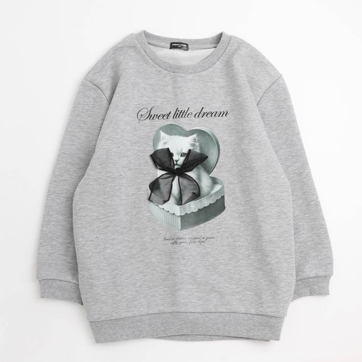 【CHIPIE/シピ】オーバーサイズシアーリボンキャットプリントミニワンピース | URBAN CHERRY | 詳細画像7 