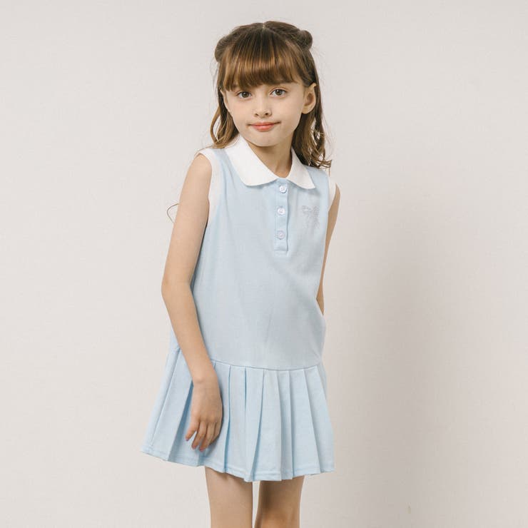 配色ワンポイントリボンプリーツワンピース | URBAN CHERRY | 詳細画像6 