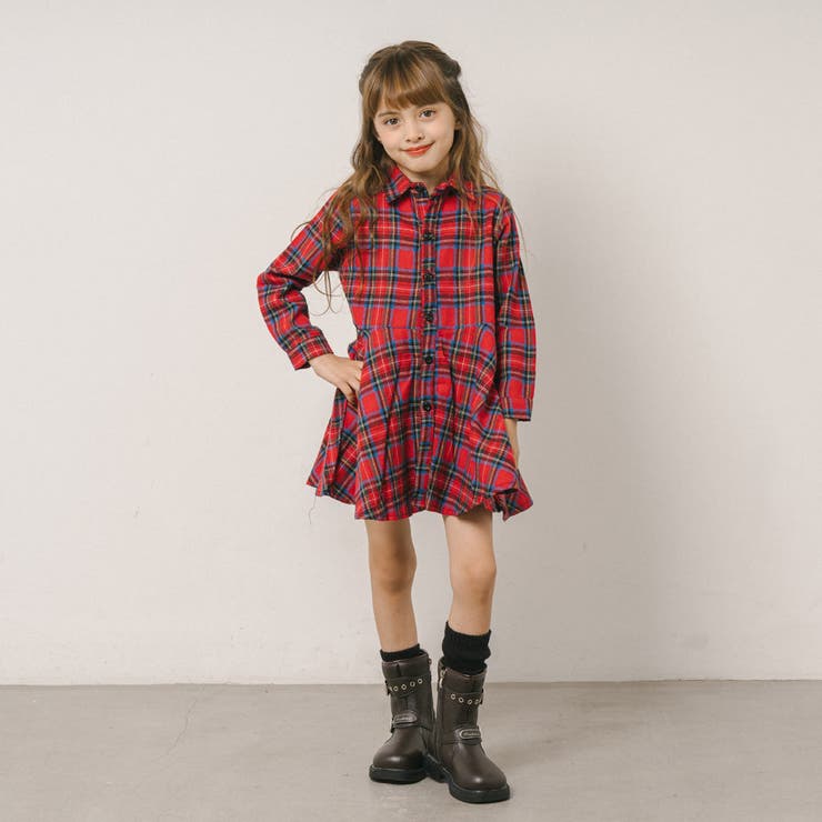 チェックネルシャツワンピース | URBAN CHERRY | 詳細画像9 