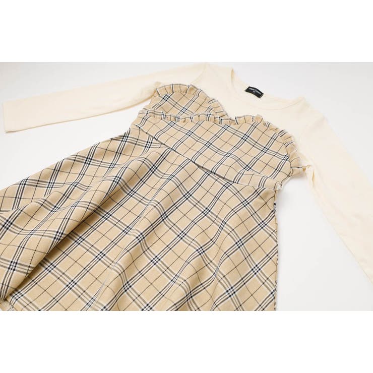 チェックビスチェドッキングワンピース | URBAN CHERRY | 詳細画像23 